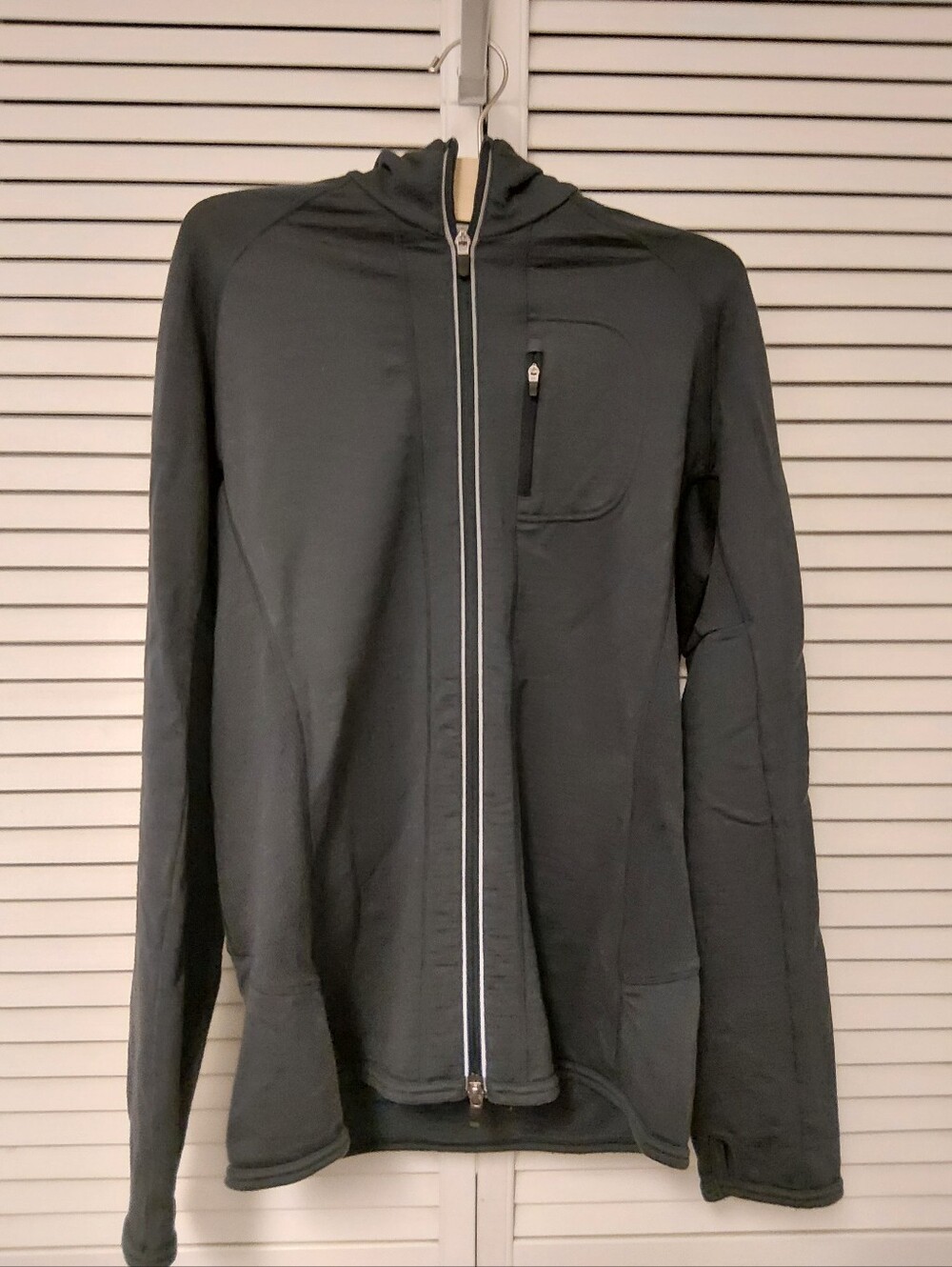 Icebreaker Men's Blue Full-Zip Merino Wool Hoodie